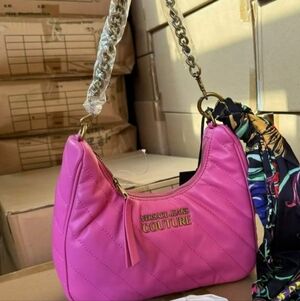 Versace Jeans Couture Pink Quilted Shoulder Bag